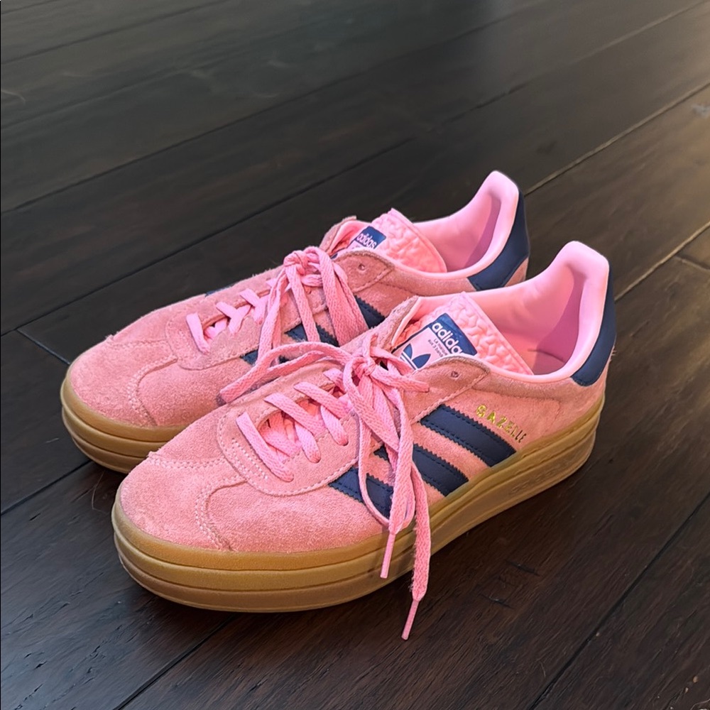 Adidas Pink and Navy Sneakers